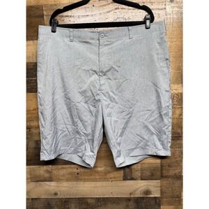 Ben Hogan Mens Heather Grey Flat Front Casual Golf Shorts Size 40